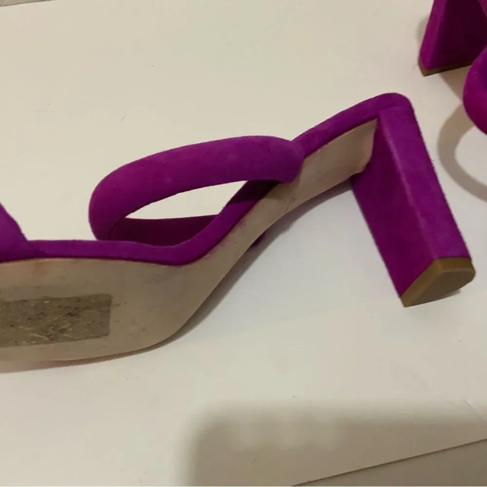 VERONICA BEARD Gauley Slide Sandal in Raspberry Purple, Size 9 Retail $325